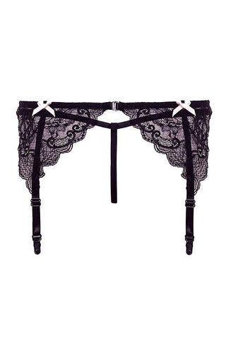 Barley Bare Garter Panty With Bows - Loveangels