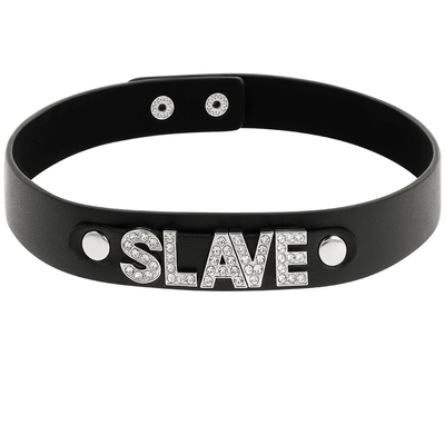 Coquette Choker Vegan Leather - Slave - Loveangels