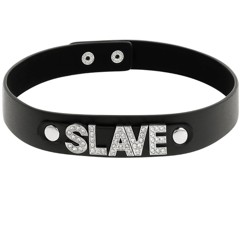Coquette Choker Vegan Leather - Slave - Loveangels