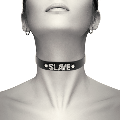 Coquette Choker Vegan Leather - Slave - Loveangels
