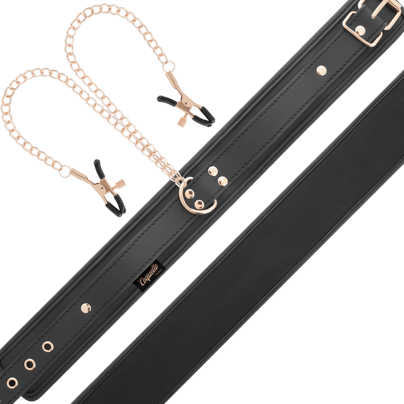 Coquette Fantasy Collar With Nipples Clamps - Loveangels