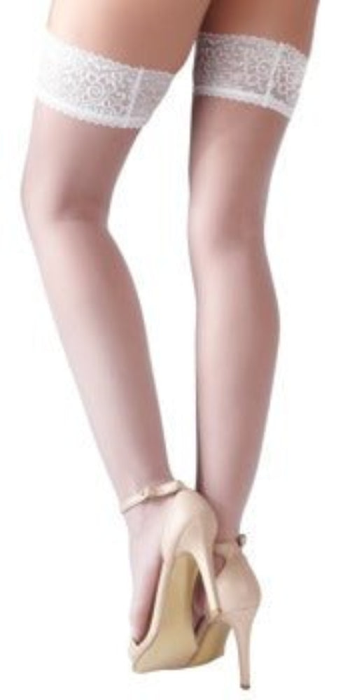 Cottelli Self Hold Up Stockings - Loveangels