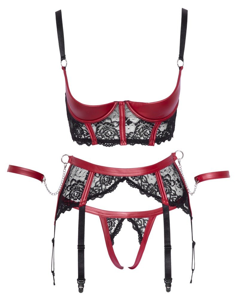 Cottelli Shelf Bra Bondage Set - Loveangels