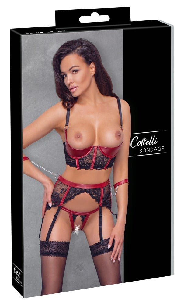 Cottelli Shelf Bra Bondage Set - Loveangels