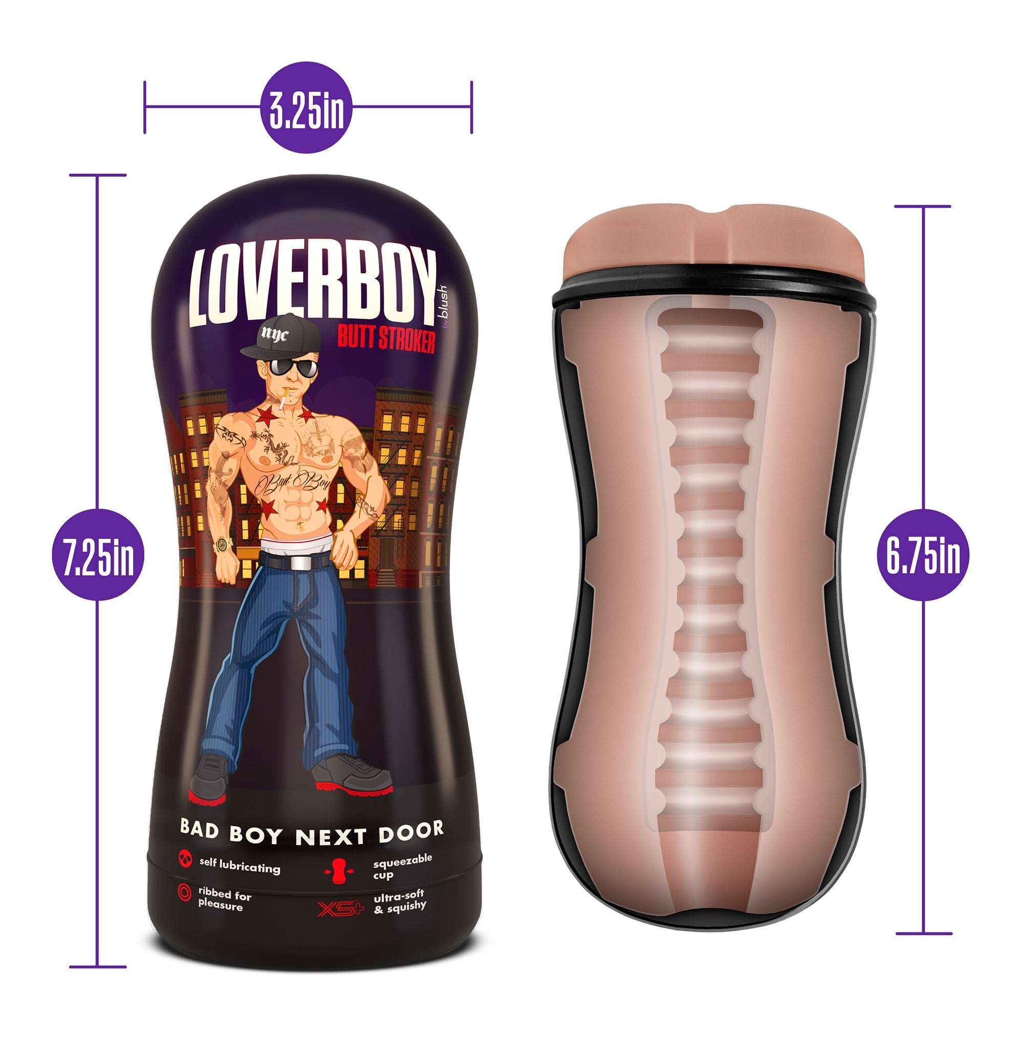 Coverboy Bad Boy Next Door Self Lubricating Stroker - Loveangels