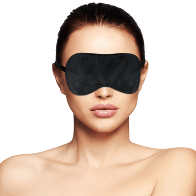 Darkness Black Satin Blind Mask - Loveangels