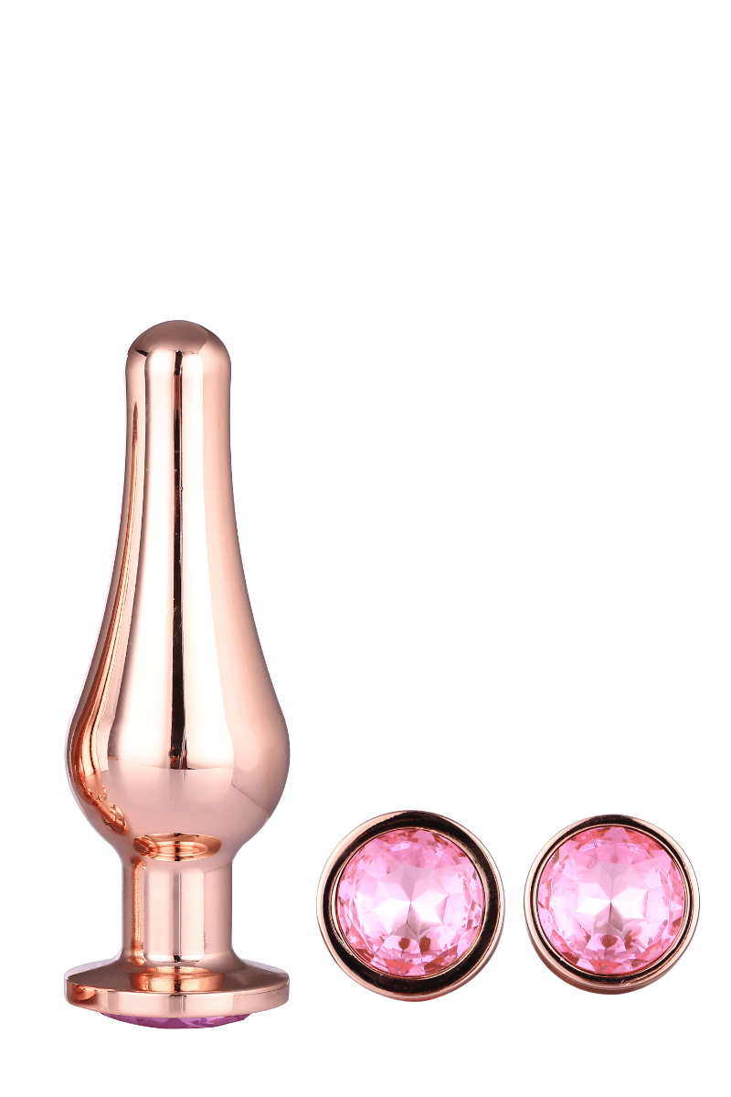Dream Toys Gleaming Love Pleasure Plug Set - Rose Gold - Loveangels