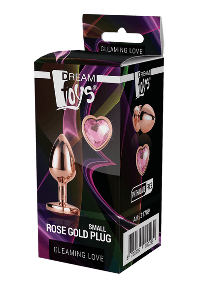 Dream Toys Gleaming Love Small Rose Gold Plug - Loveangels
