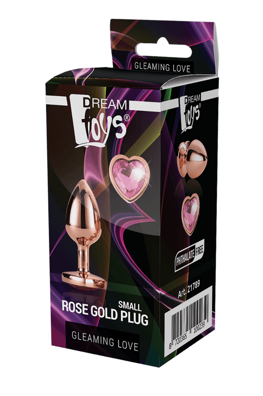 Dream Toys Gleaming Love Small Rose Gold Plug - Loveangels