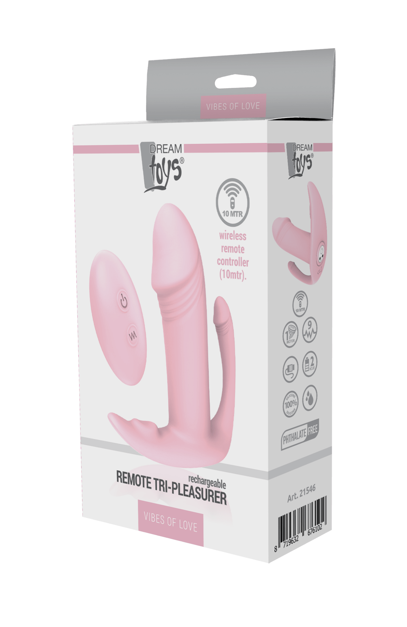 Dream Toys Vibe of Love Remote Tri - Pleasurer - Loveangels