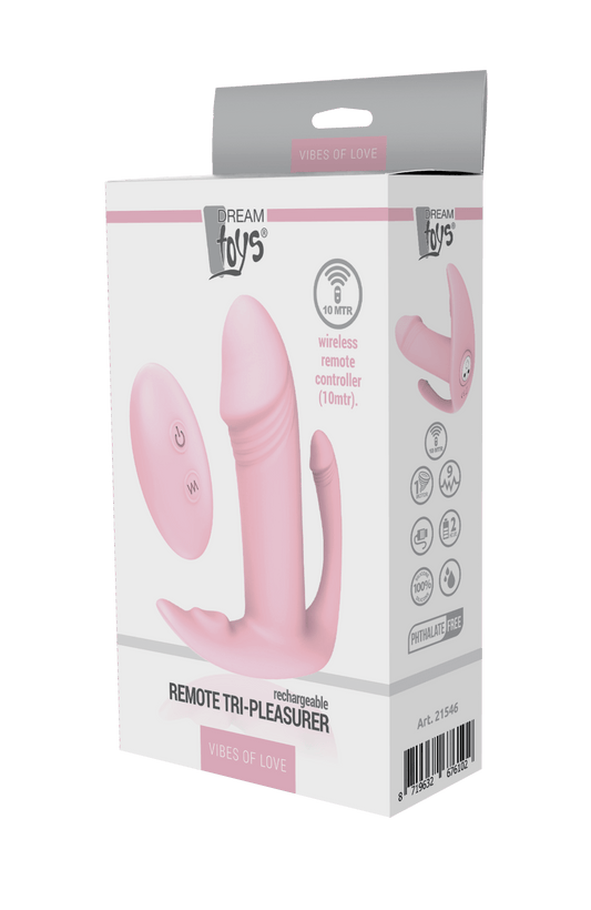 Dream Toys Vibe of Love Remote Tri - Pleasurer - Loveangels