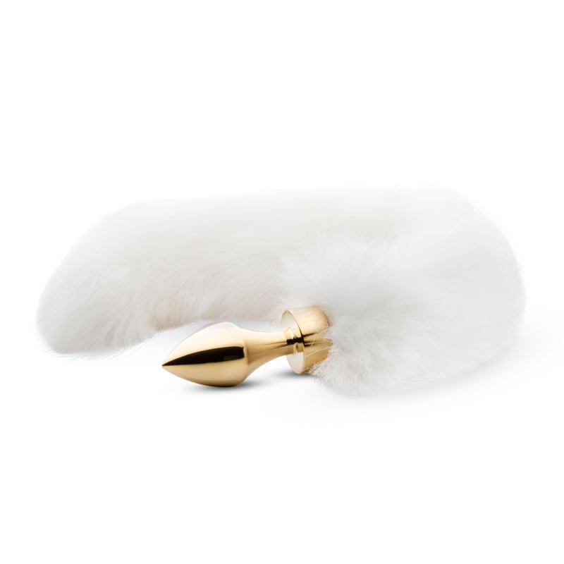 Easytoys Fox Tail Plug No. 13 - Gold - White - Loveangels