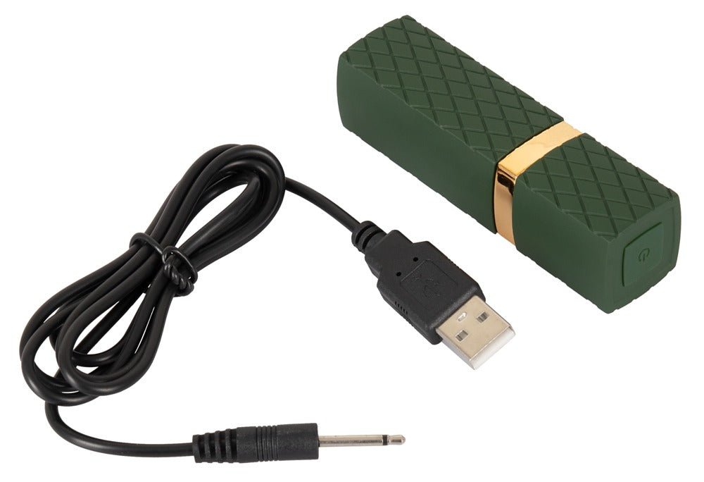 Emerald Love Rechargeable Luxurious Lipstick Vibrator - Loveangels