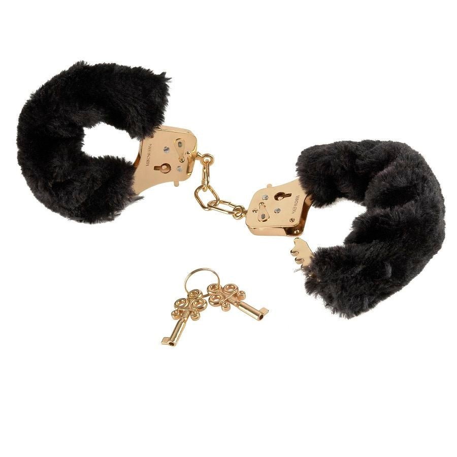 Fetish Fantasy Gold Deluxe Furry Cuffs - Loveangels