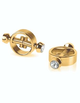 Fetish Fantasy Gold Magnetic Nipple Clamps - Loveangels