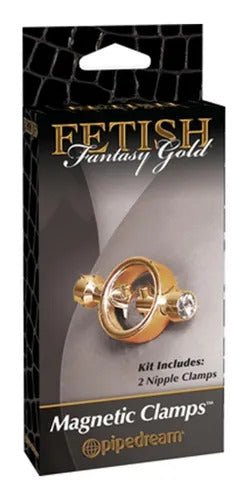 Fetish Fantasy Gold Magnetic Nipple Clamps - Loveangels