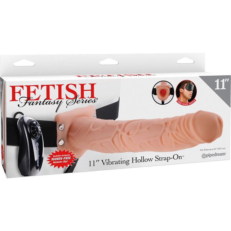 Fetish Fantasy Series 11 Inch Vibrating Hollow Strap - On - Loveangels