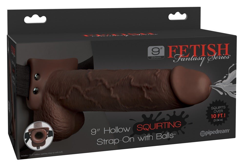 Fetish Fantasy Series 9 Inch Hollow Squirting Strap - On - Loveangels