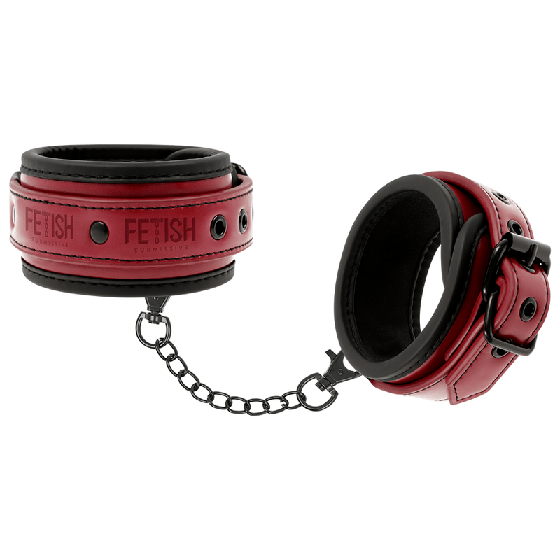 Fetish Submissive Dark Room Vegan Leather Ankle Cuffs - Loveangels