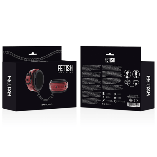 Fetish Submissive Dark Room Vegan Leather Handcuffs - Loveangels