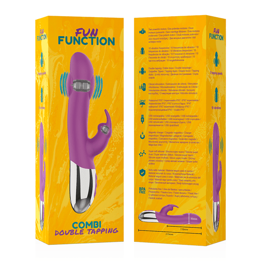 Fun Function Combi Double Tapping Vibrator - Loveangels