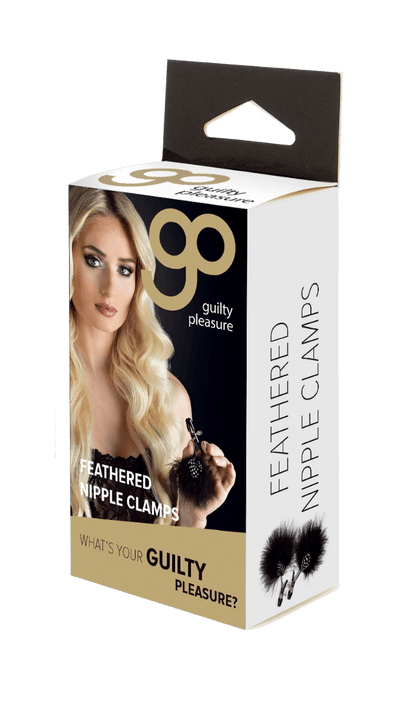 Guilty Pleasure Feathered Nipple Clamps - Loveangels