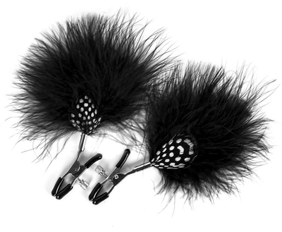 Guilty Pleasure Feathered Nipple Clamps - Loveangels