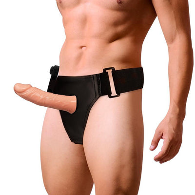 Harness Attraction Benny Vibrating 6.1 Inch Hollow Strap - On - Loveangels