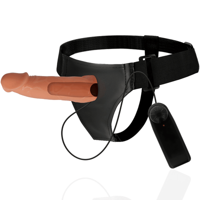 Harness Attraction William 6.5 Inch Hollow Vibrating Strap On - Loveangels