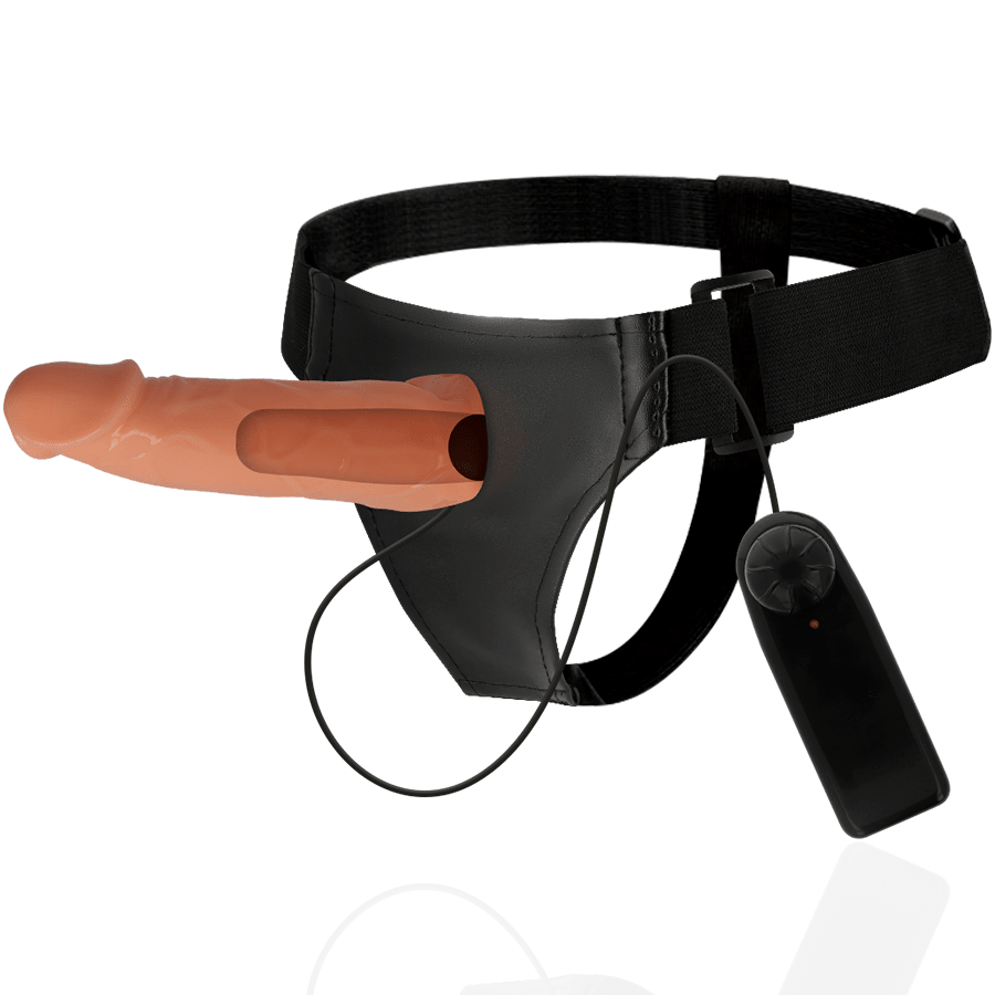 Harness Attraction William 6.5 Inch Hollow Vibrating Strap On - Loveangels