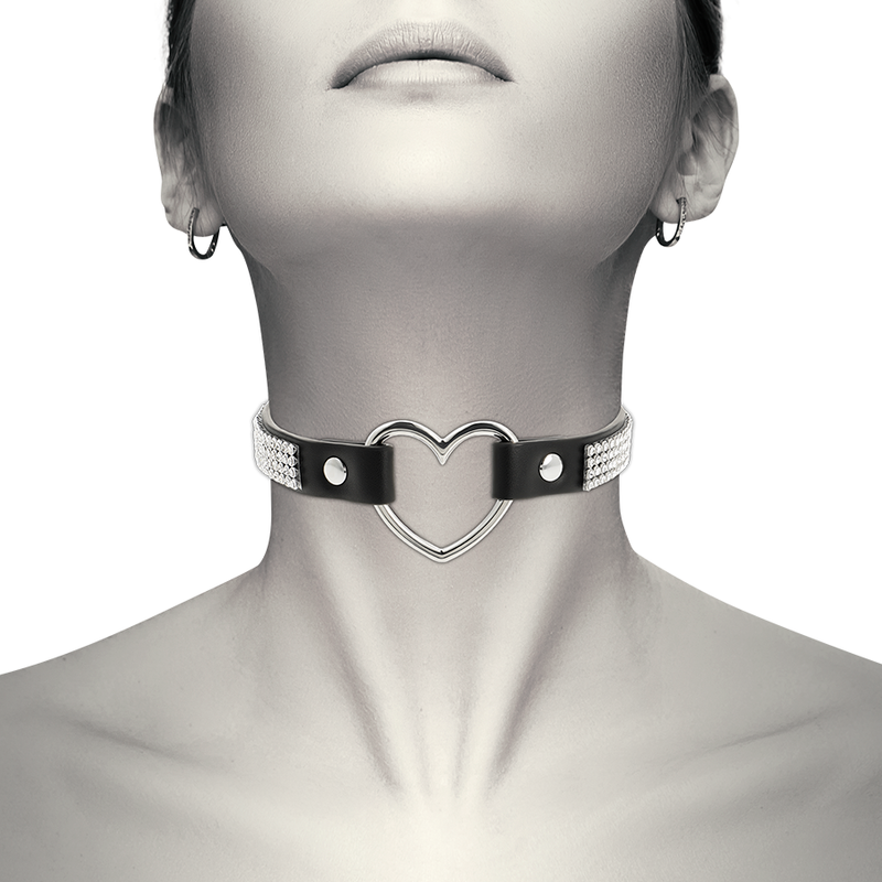 Coquette Hand Crafted Choker Vegan Leather - Heart