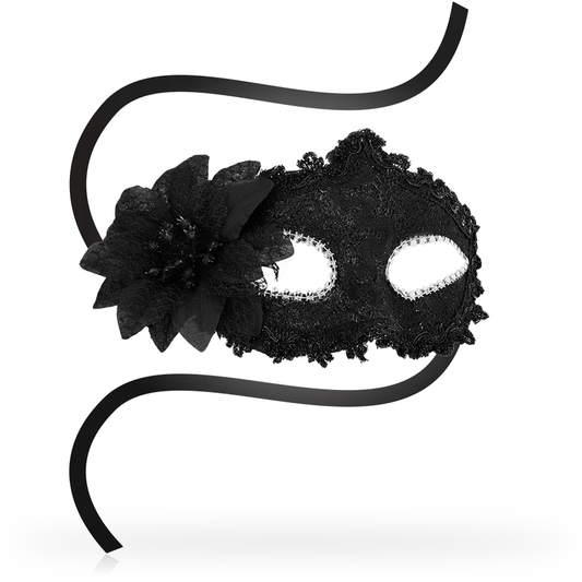 Oh Mama Masks Venetian Eye Mask Side Flower