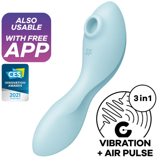 Satisfyer Curvy Trinity 5  App Control Air Pulse and Vibration