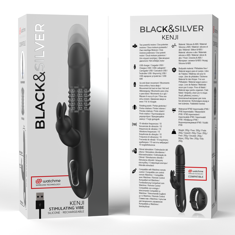 Black&Silver Kenji Stimulating Vibrator