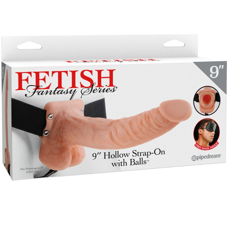 Fetish Fantasy Series 9 Inch Hollow Strap-On With Balls