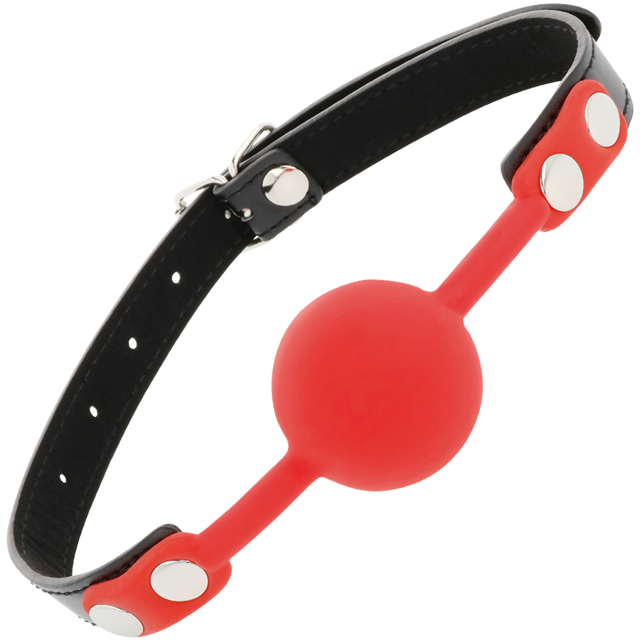 Darkness Red Silicone Ball Gag