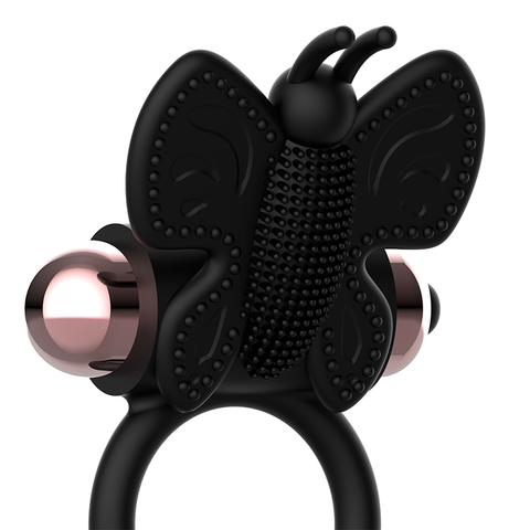 Coquette Chic Desire Cock Ring Butterfly With Vibrator