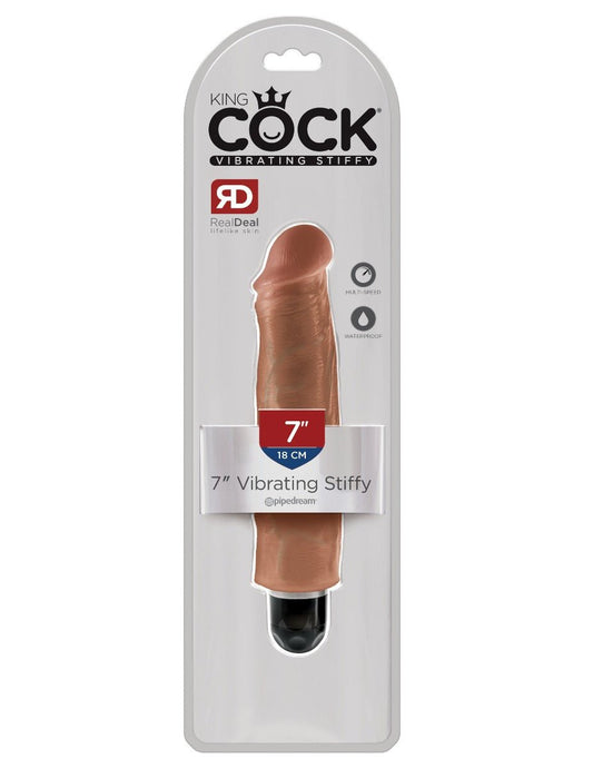 King Cock 7 Inch Vibrating Stiffy - Loveangels