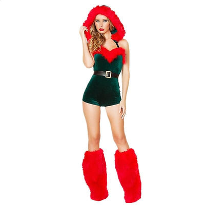 Loveangels Hooded Elf Costume with Leg Warmers – S/M - Loveangels