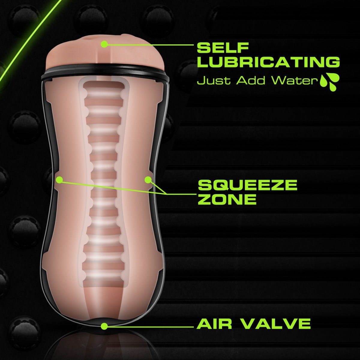 M For Men Soft And Wet Self Lubricating Pussy Stroker - Loveangels