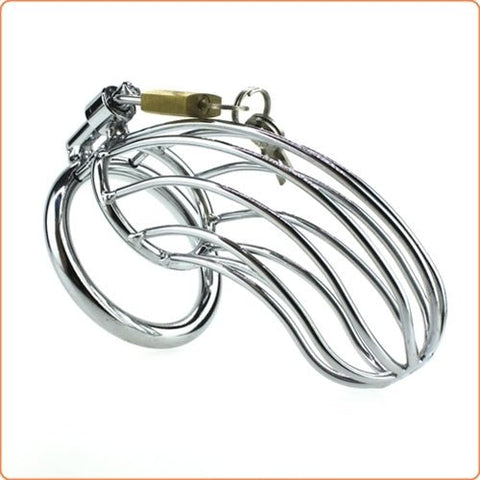 Metal Hard Bird Cage Chastity Device - Loveangels