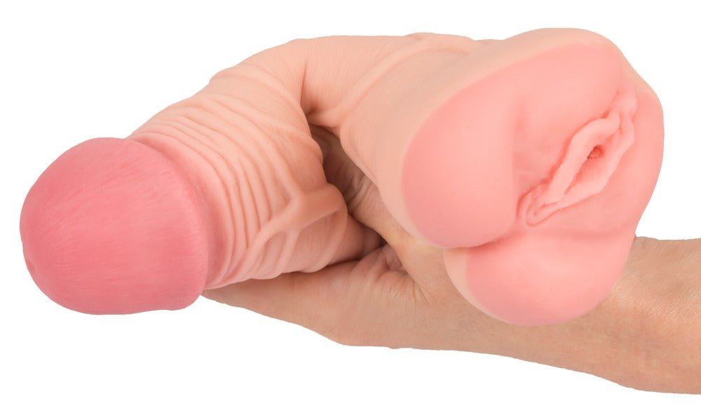 Nature Skin 2 In 1 Extension and Masturbator 22.1cm - Loveangels