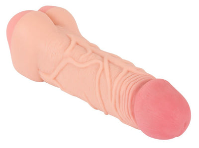 Nature Skin 2 In 1 Extension and Masturbator 22.1cm - Loveangels