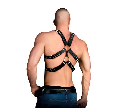Ouch! Andreas PU Leather Chest Harness - Loveangels