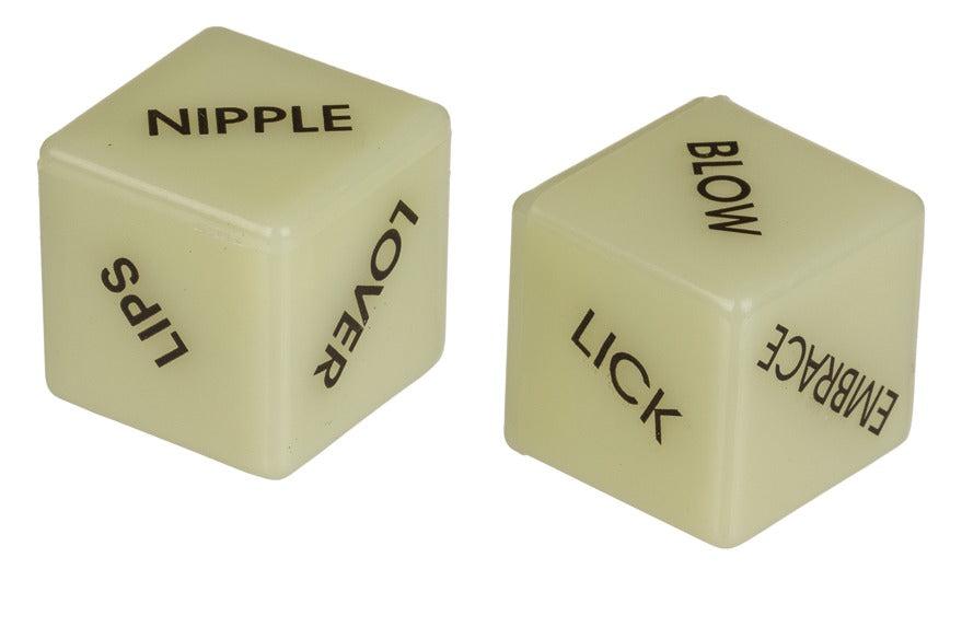 Out Of The Blue - Glow in the Dark Neon Love Dice - Loveangels