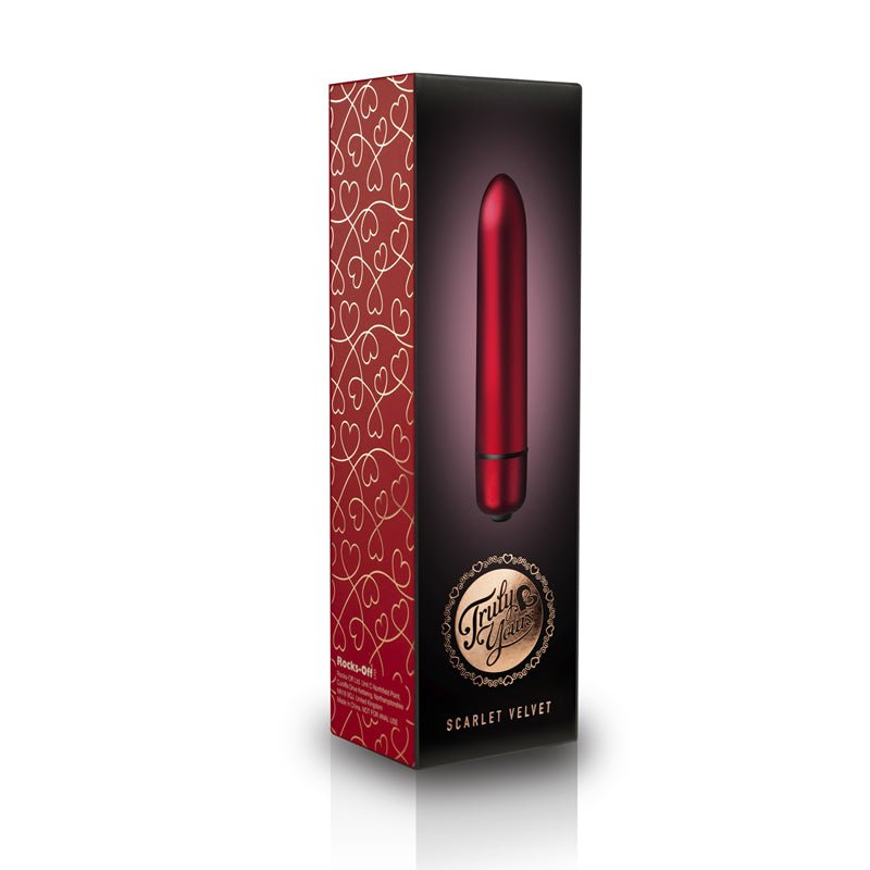 Rocks Off Truly Yours Scarlet Velvet Bullet Vibe - Loveangels
