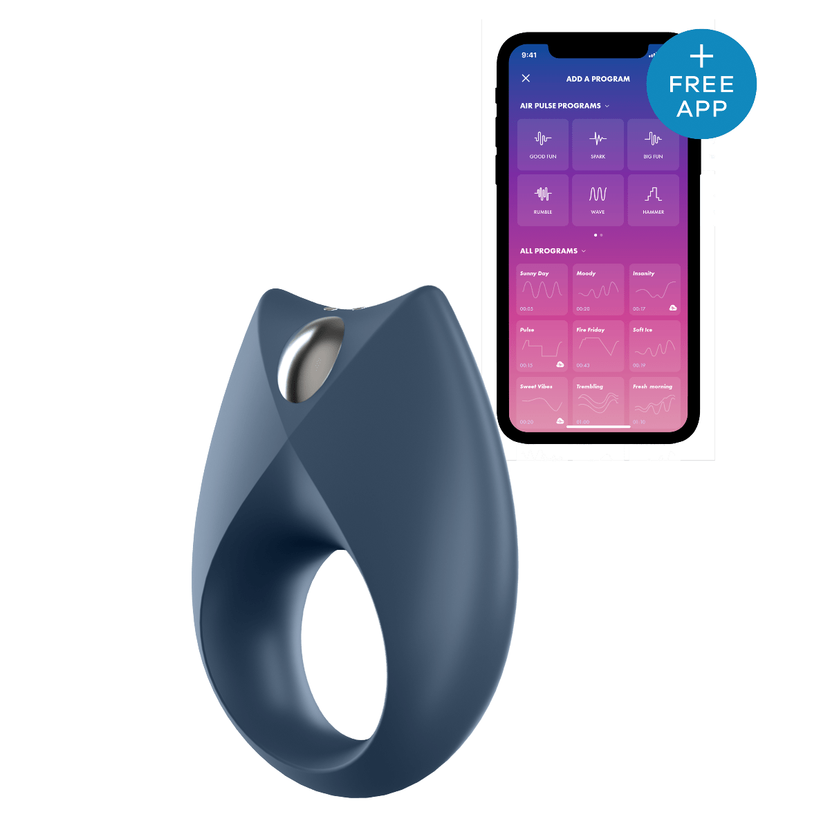 Satisfyer Royal One App Control Vibrating Cock Ring - Loveangels