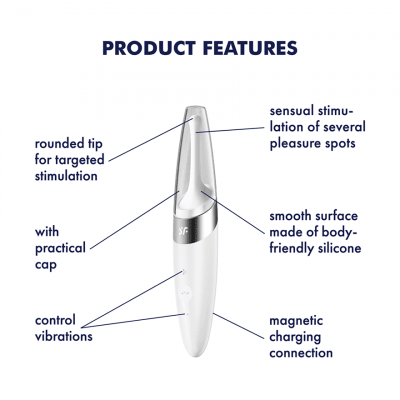 Satisfyer Twirling Delight Tip Vibrator With Case - Loveangels