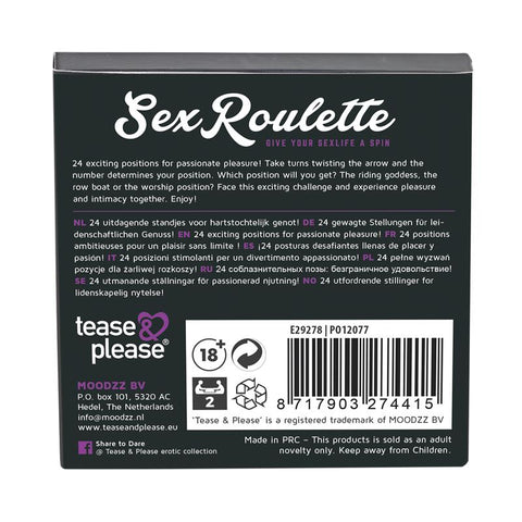 Sex Roulette Kama Sutra Game