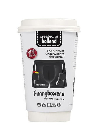 Shots Funny Boxers - Referee - One Size Fits All - Loveangels